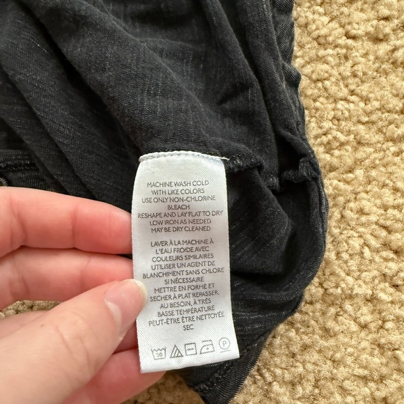 Pilcro Charcoal V-Neck Top - Picture 6 of 8